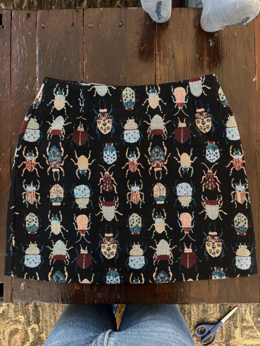 Aubin Beetlejuice Jacquard A-Line Mini Skirt – Multicoloured - Picture 2 of 4